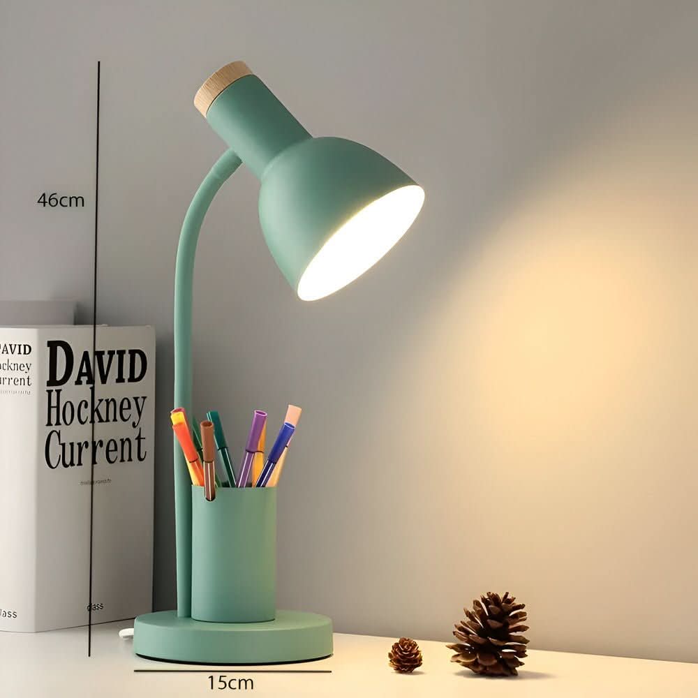 LumaNest LED skrivebordslampe med pennholder 3 fargemoduser for studenter