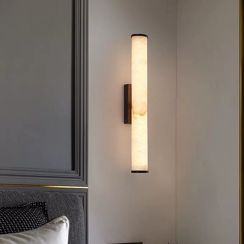 LUMAREX Wandleuchte im Marmor-Stil mit warmem LED-Lichtschein