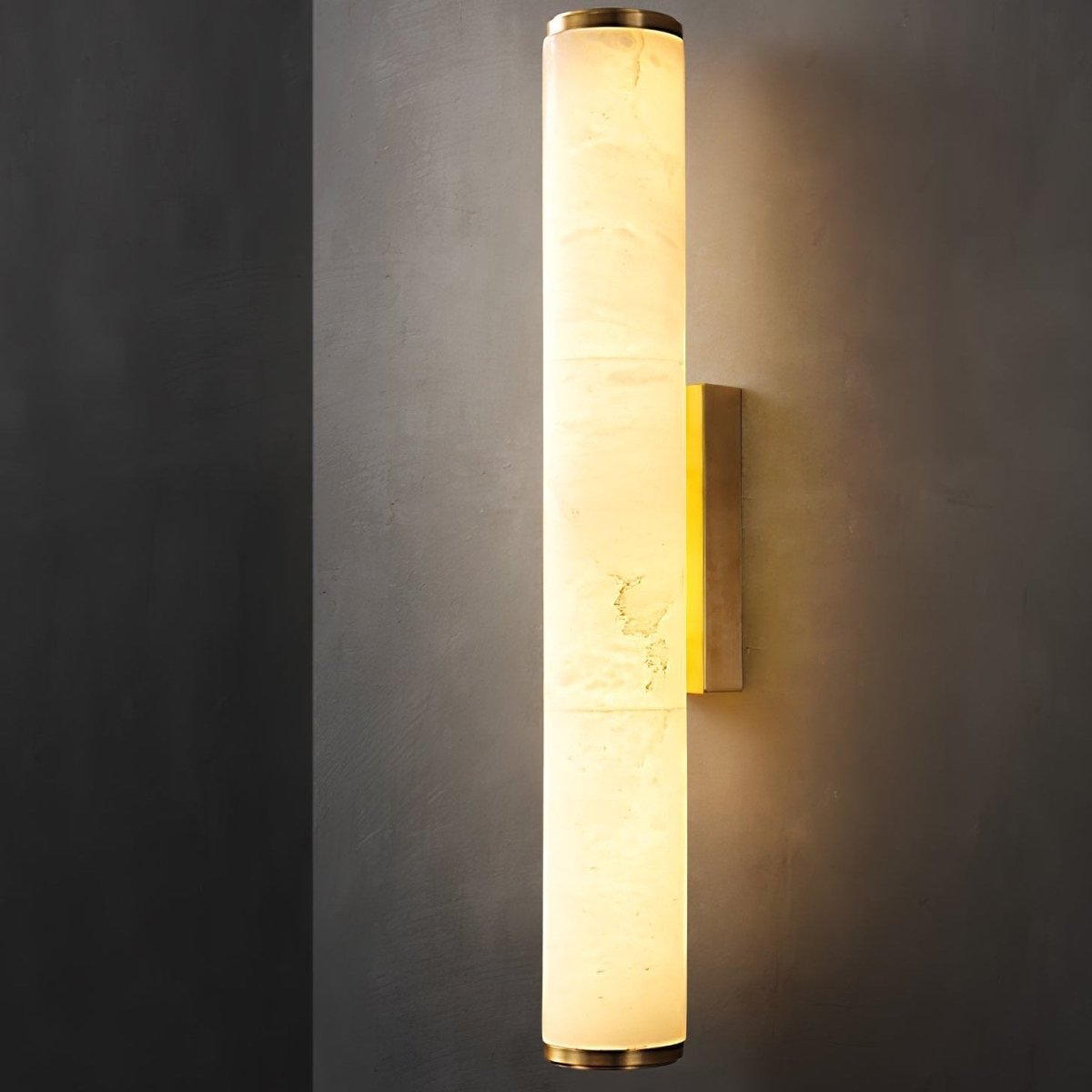 LUMAREX Wandleuchte im Marmor-Stil mit warmem LED-Lichtschein
