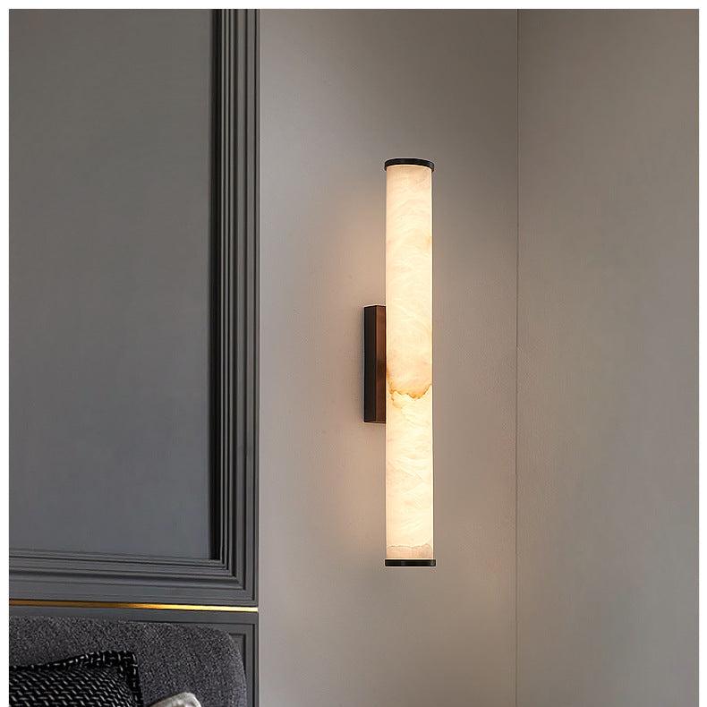 LUMAREX Wandleuchte im Marmor-Stil mit warmem LED-Lichtschein