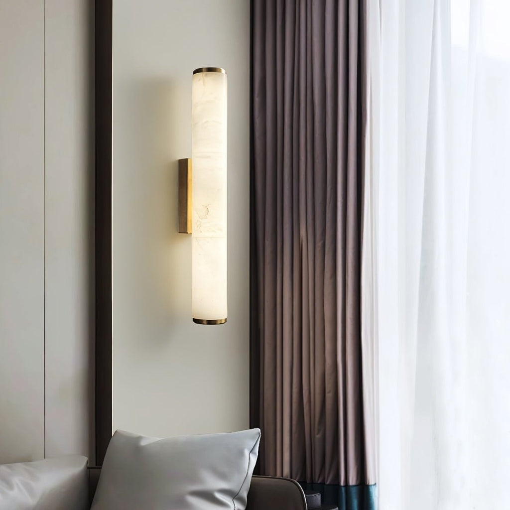 LUMAREX Wandleuchte im Marmor-Stil mit warmem LED-Lichtschein