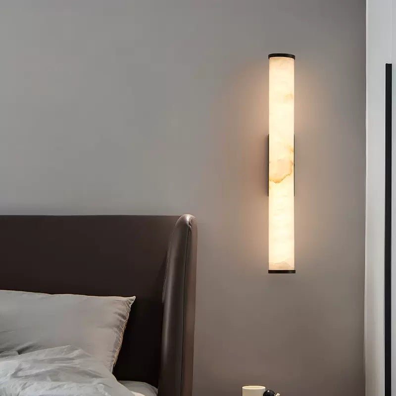 LUMAREX Wandleuchte im Marmor-Stil mit warmem LED-Lichtschein