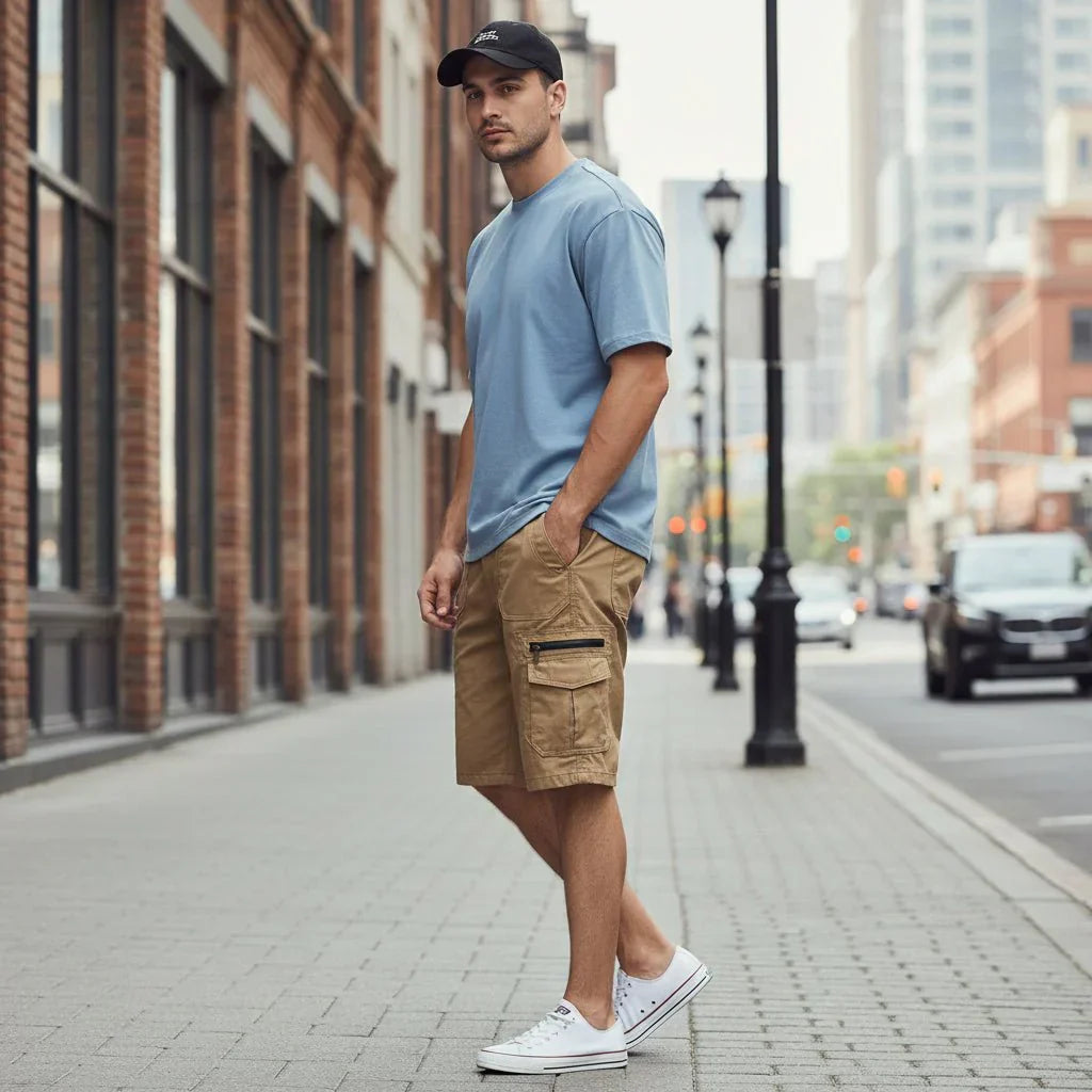 RELAXNEST Men's Bermuda Shorts With Relaxed Casual Style