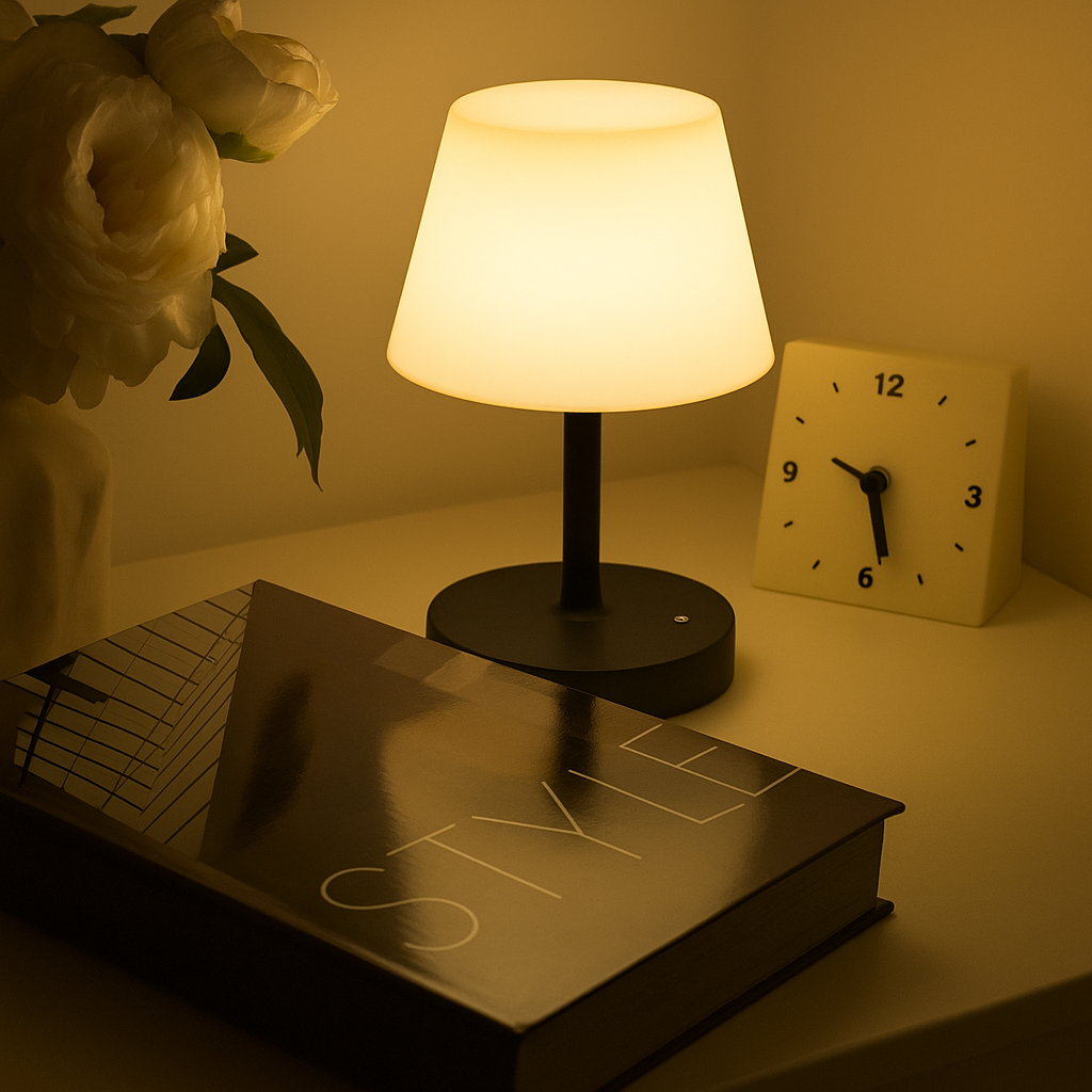 Candeeiro de Mesa LED LumaNova Iluminação Minimalista para Casa