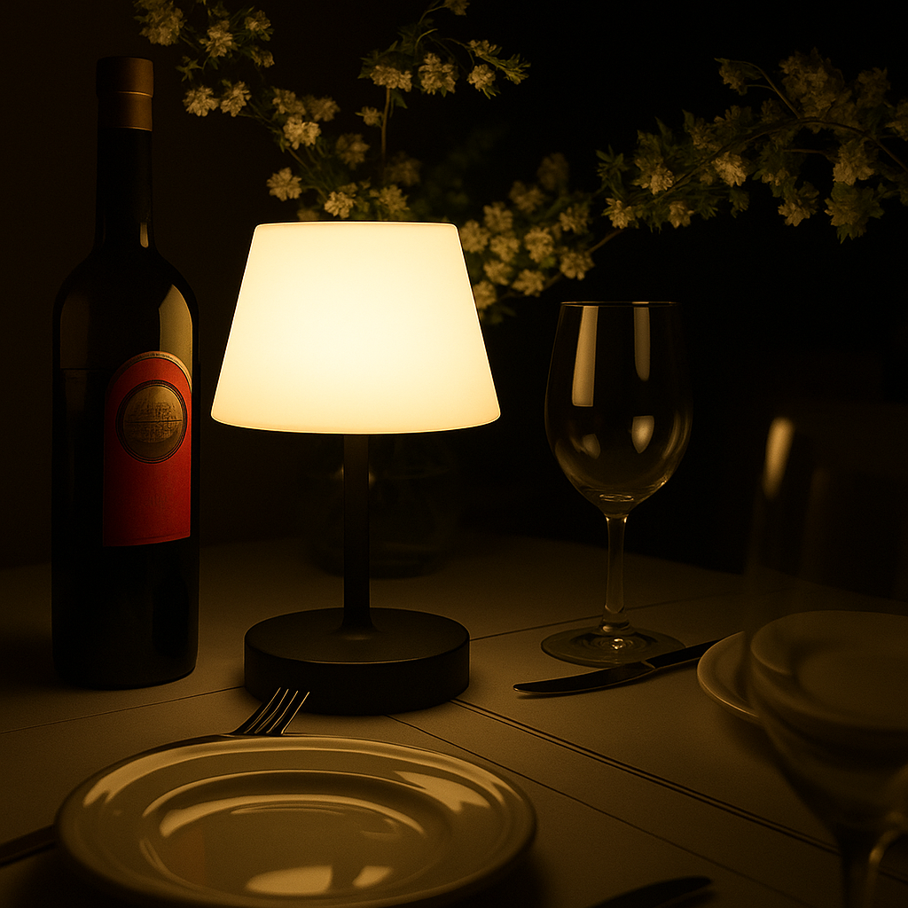 Candeeiro de Mesa LED LumaNova Iluminação Minimalista para Casa
