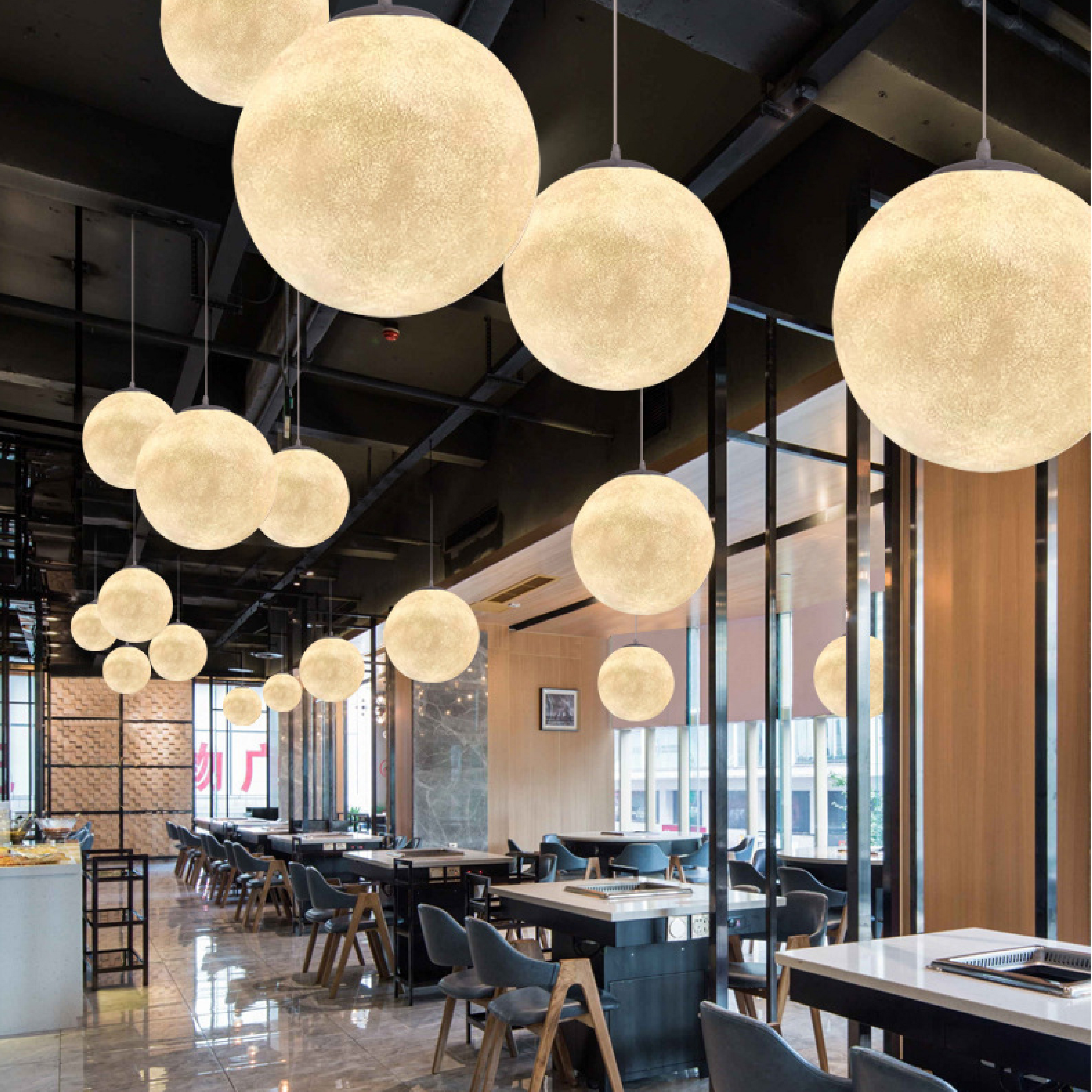 Lunara | Lampa wisząca z motywem księżyca | Orntli
