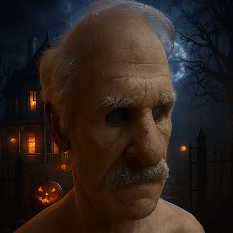 NovaMask håndvaskbar lateksmaske for Halloween-karaktertransformasjon