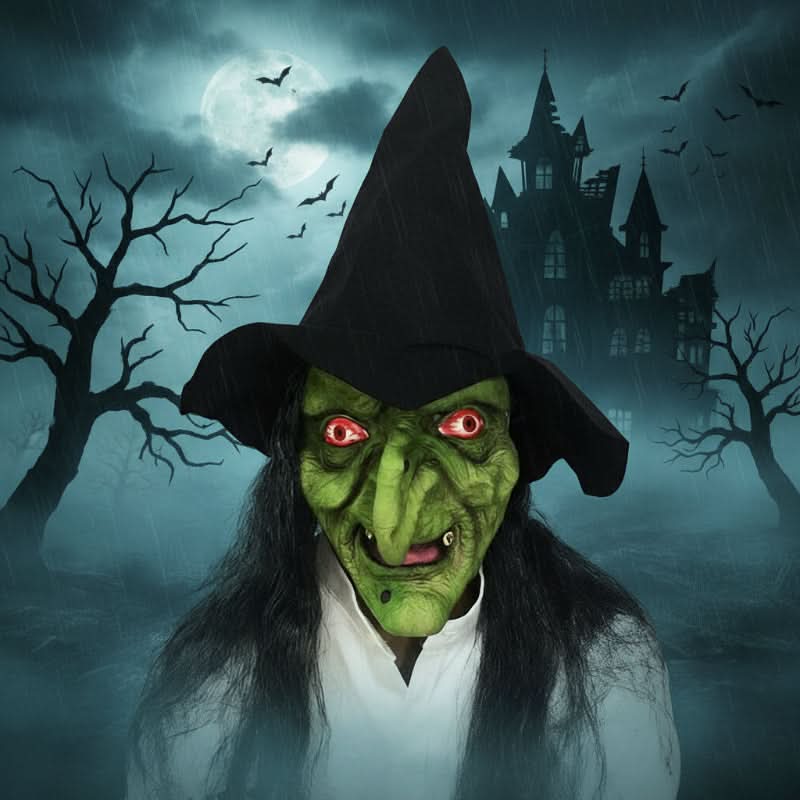 NovaMask håndvaskbar lateksmaske for Halloween-karaktertransformasjon