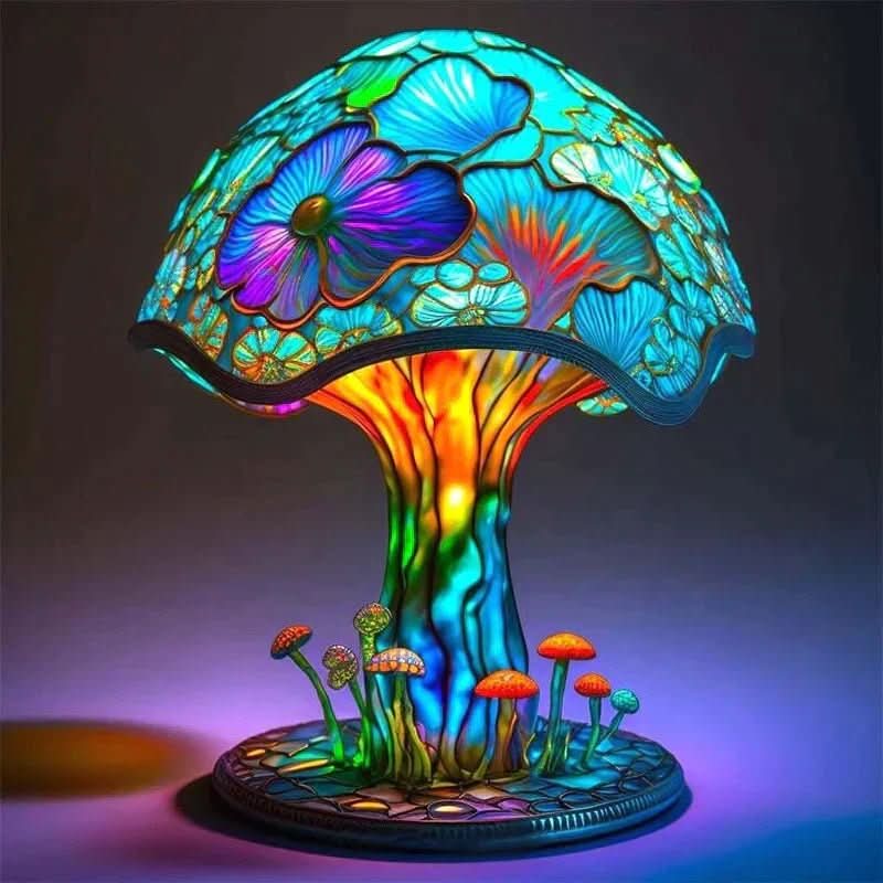 Aurora Mosaic Lamp With Gentle Light For Relaxing Ambiance Ideal For Bedrooms