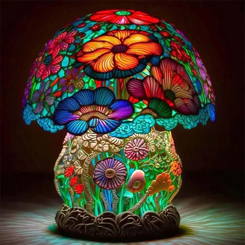 Aurora Mosaic Lamp With Gentle Light For Relaxing Ambiance Ideal For Bedrooms