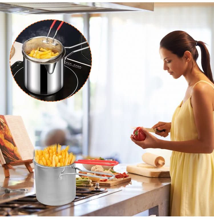 AeroChef Mélyhűtő Otthoni Szakácsoknak Égésgátló Fogantyúval és Olajmegtakarítással