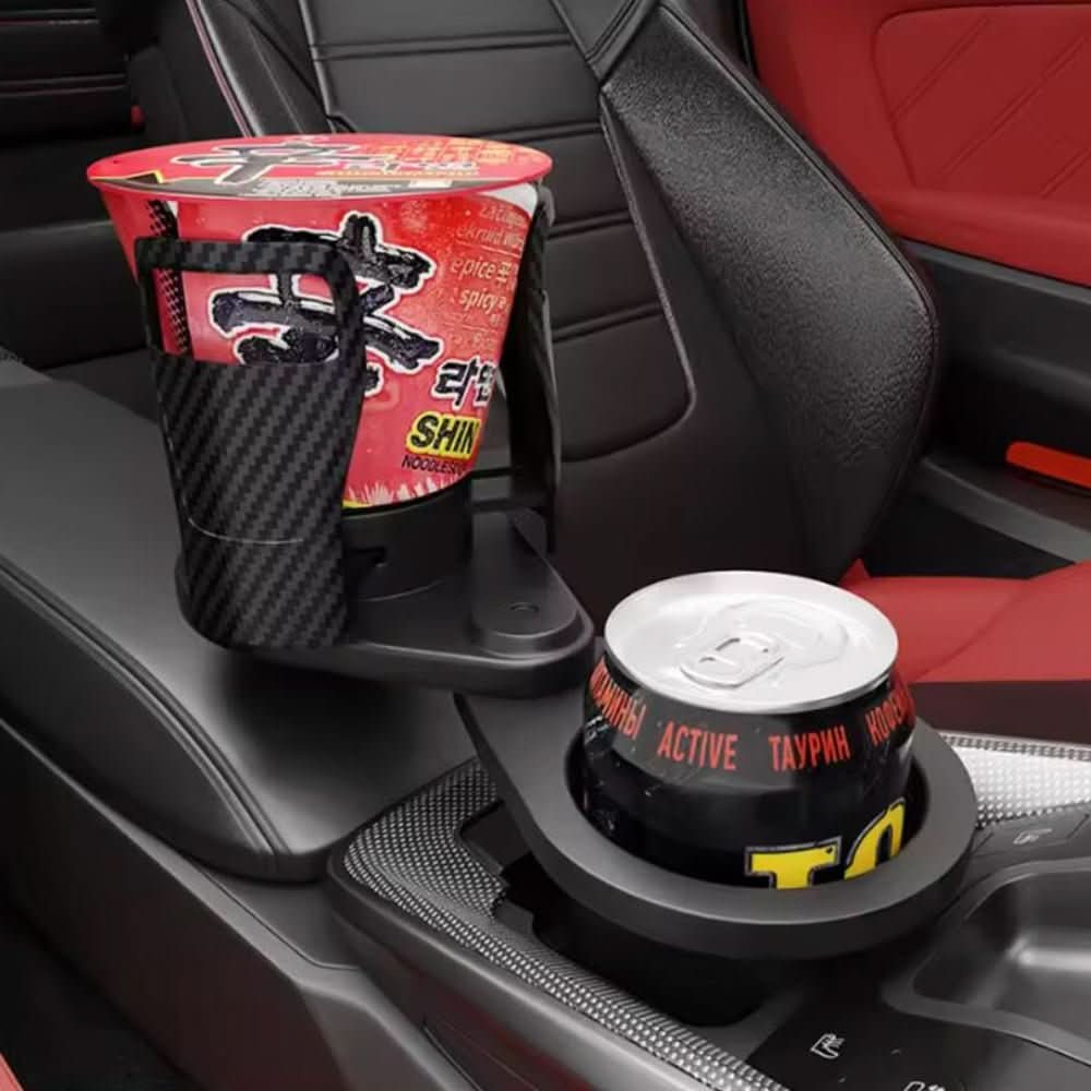 CupNest Duo Double Cup Holder For Cars 360 Degree Swivel Effortless Driving