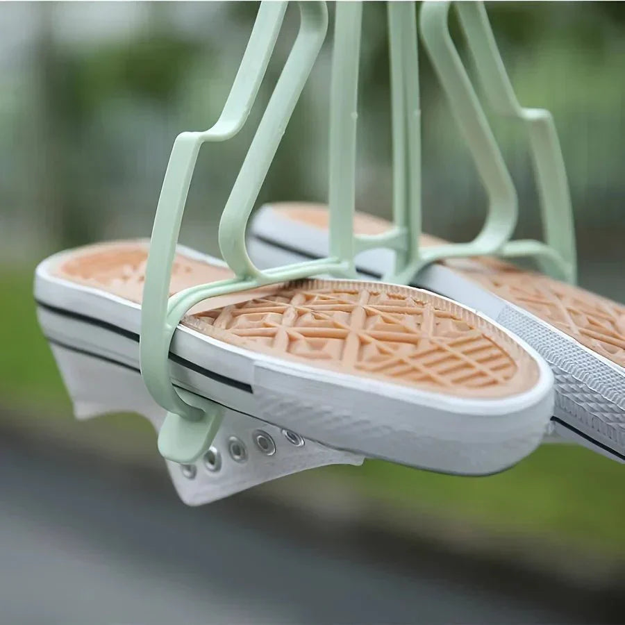 BALCONYLUXE Two-Tier Shoe Rack For Outdoor Living Spaces