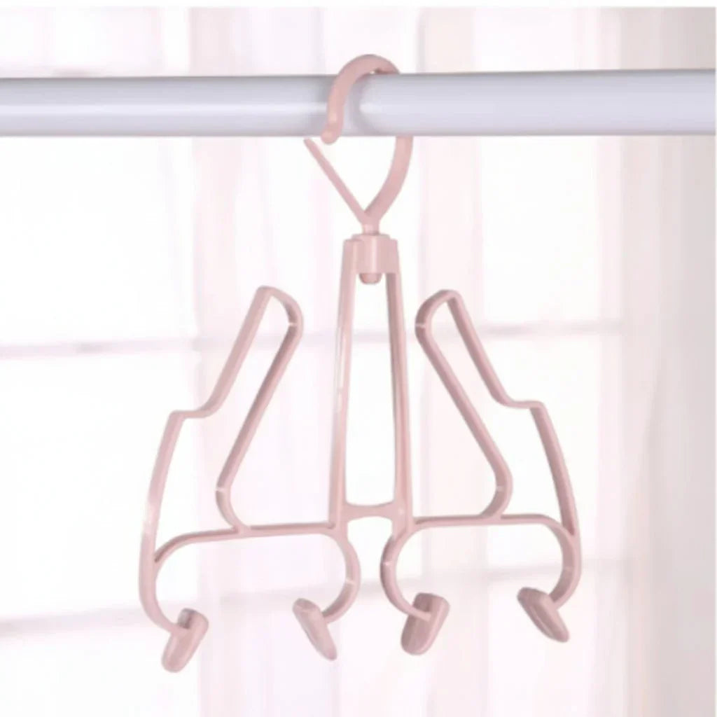 BALCONYLUXE Two-Tier Shoe Rack For Outdoor Living Spaces
