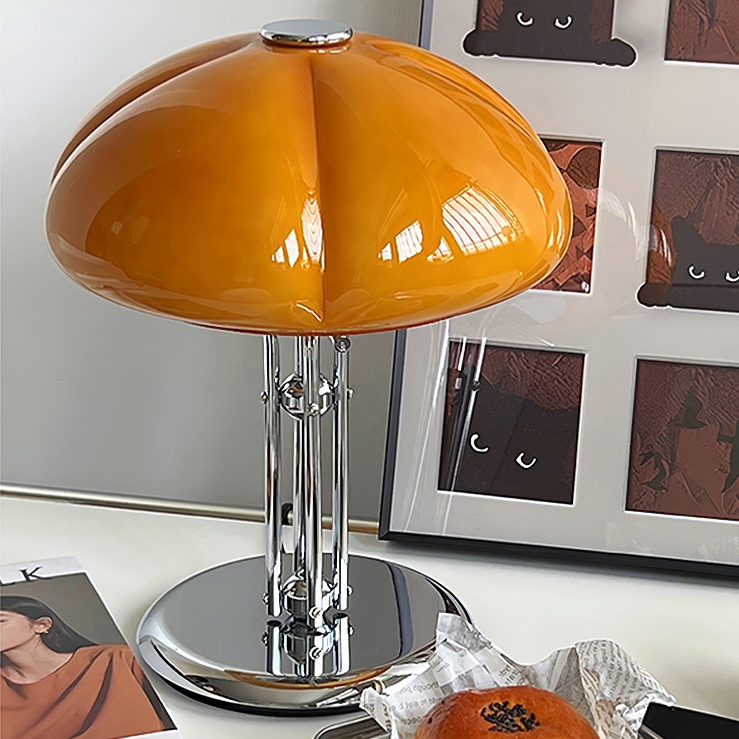 Pilz-Tischlampe im Bauhaus-Stil | Orntli