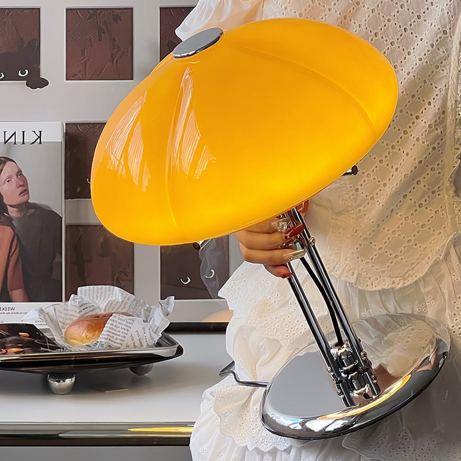 Pilz-Tischlampe im Bauhaus-Stil | Orntli