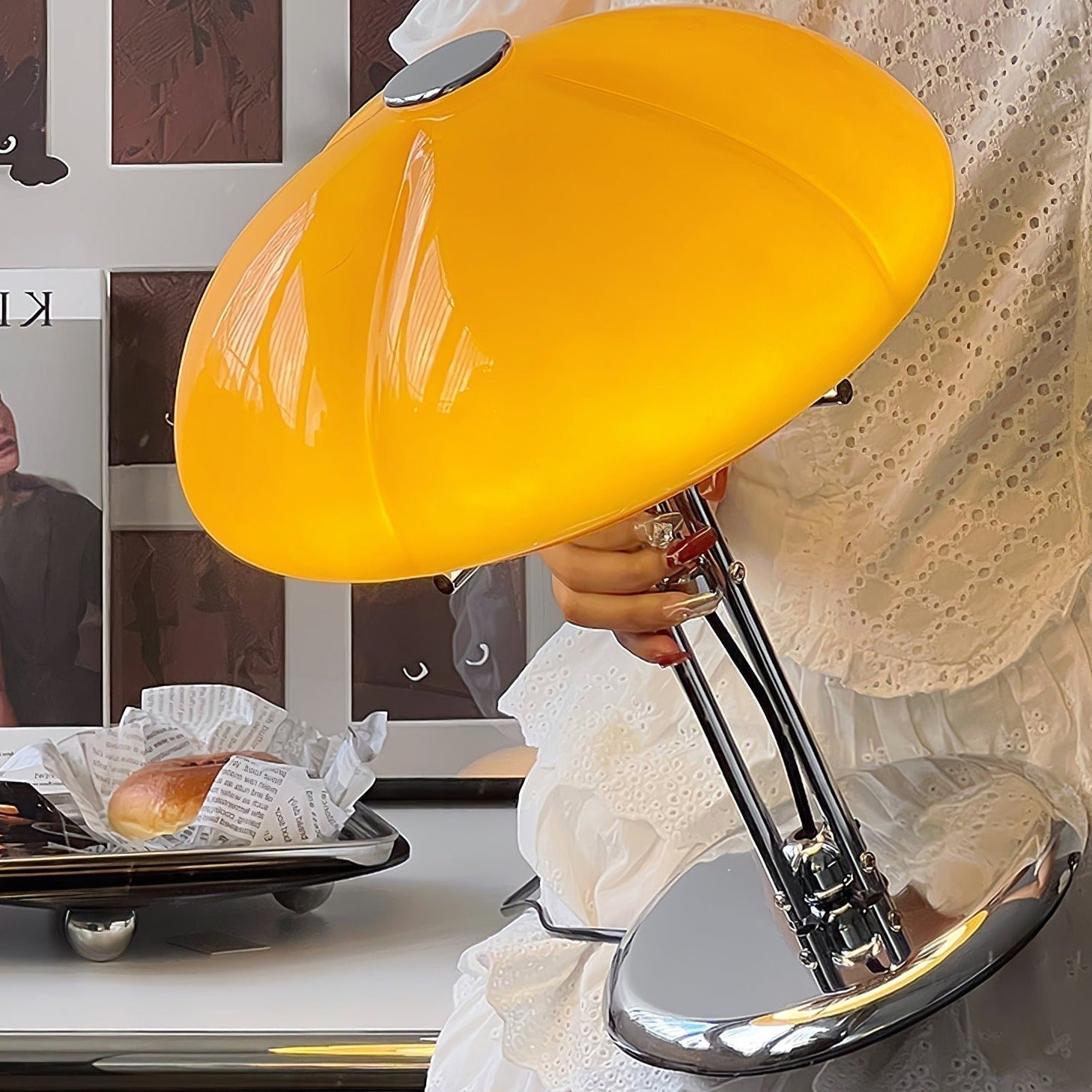 Pilz-Tischlampe im Bauhaus-Stil | Orntli