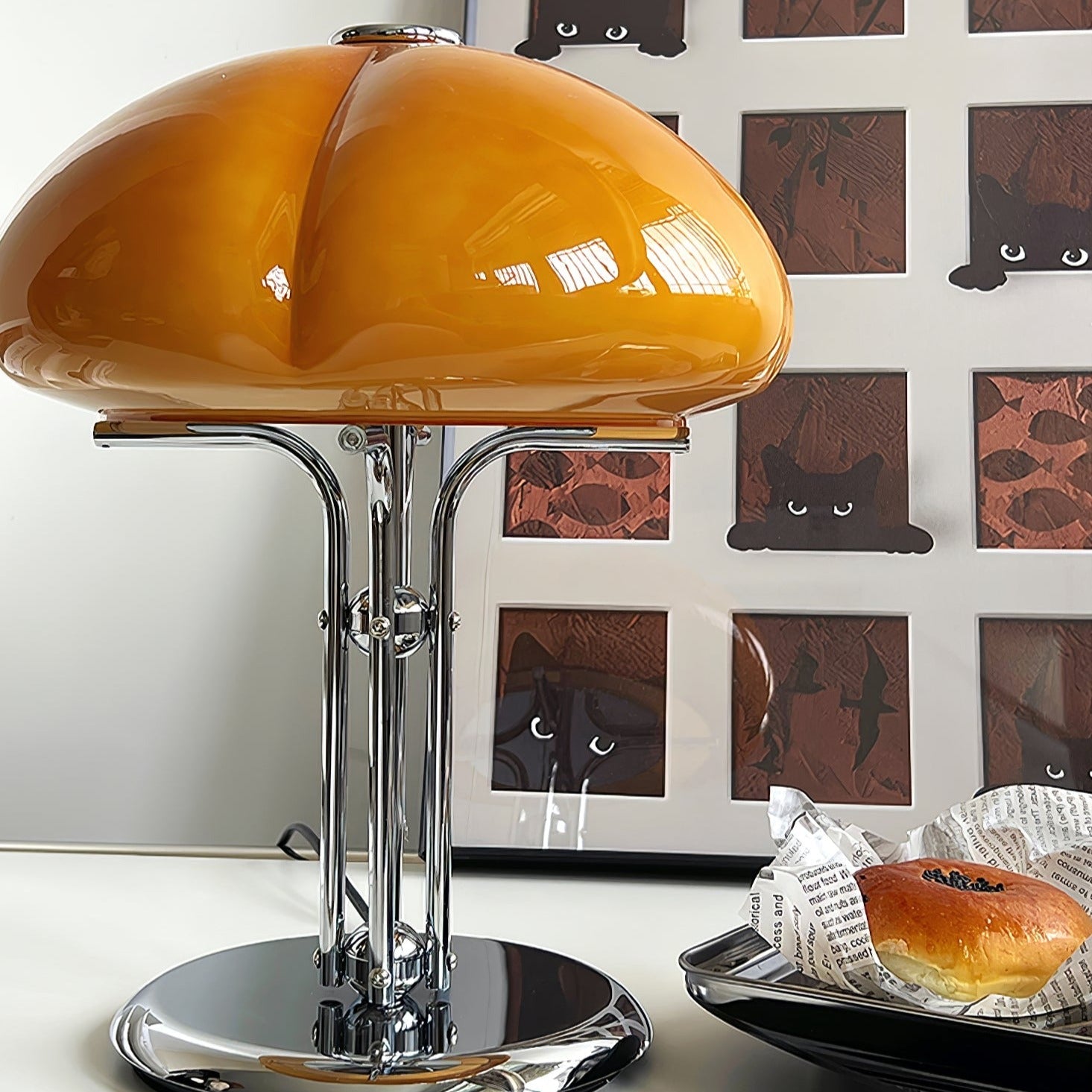 Pilz-Tischlampe im Bauhaus-Stil | Orntli