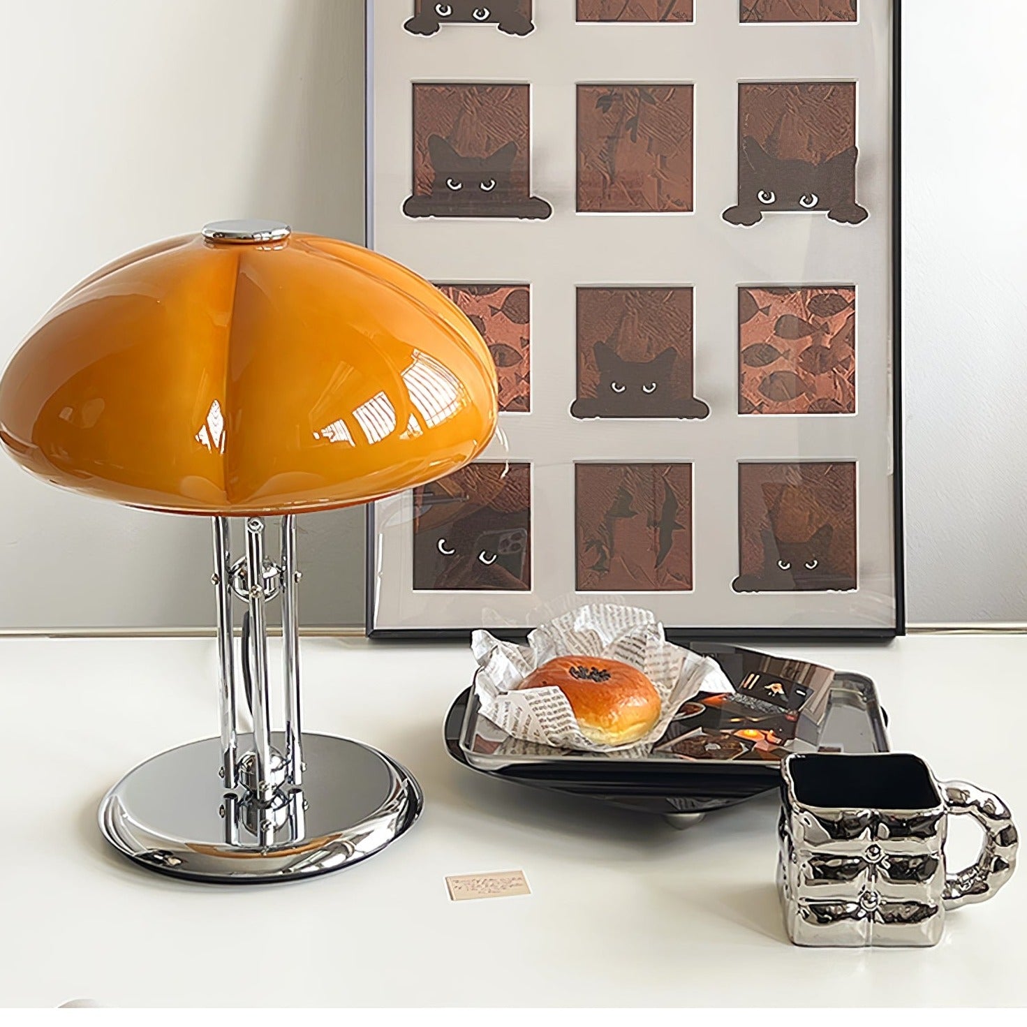Pilz-Tischlampe im Bauhaus-Stil | Orntli