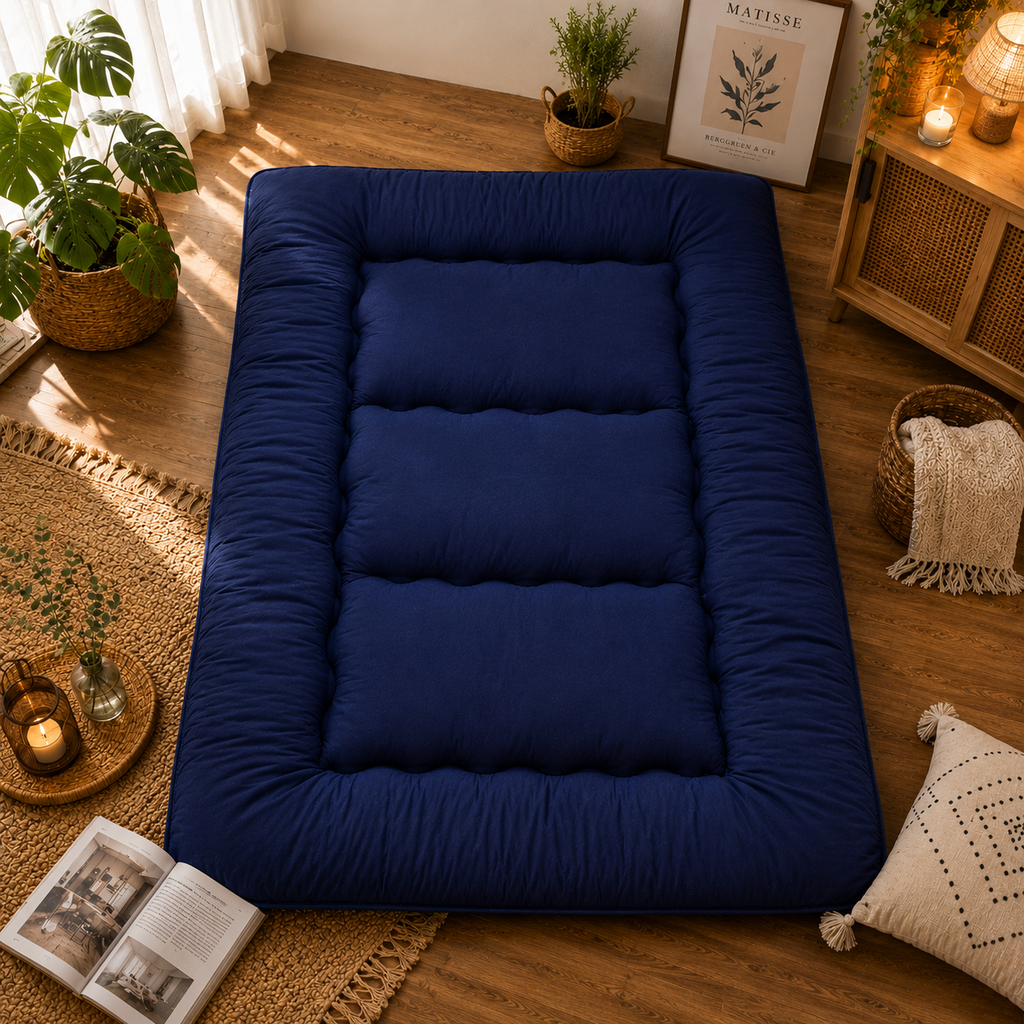 Foldable Tatami Floor Mattress, 4-Inch Futon Bed For Adults And Kids