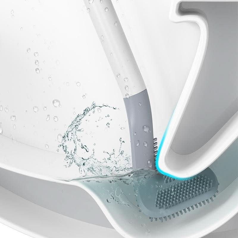 TriSmart Triangle Bathroom Brush For Hygienic, Precise Corner Cleaning In Busy Homes