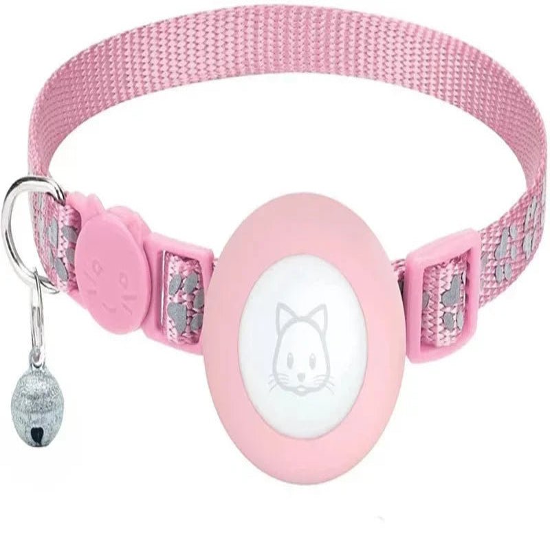 Collare riflettente PurrGuard per gatti con supporto AirTag e campanellino