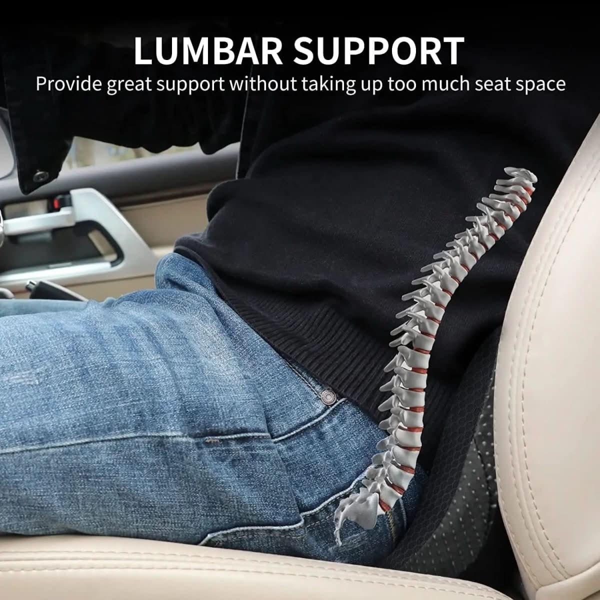 ComfiBack Ergonomic Car Seat Cushion For All Vehicles