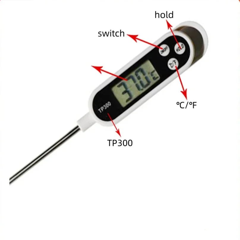 QuikTemp Digital Kitchen Thermometer Instant Read For Precise Cooking Home Cooks