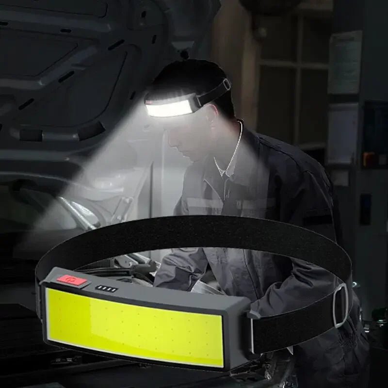 SummitBeam 3-Mode COB LED Outdoor Headlamp With 40-LED Flood Panel