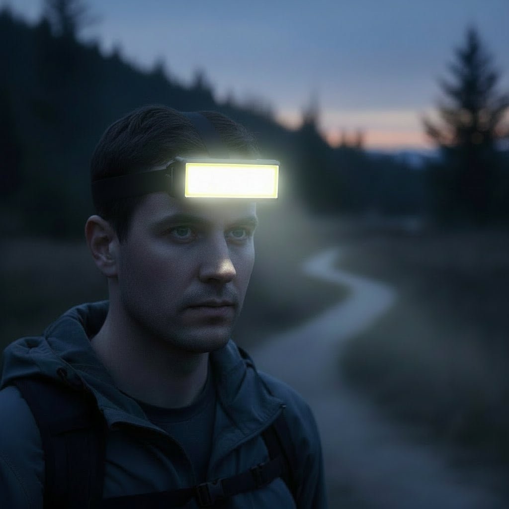 SummitBeam 3-Mode COB LED Outdoor Headlamp With 40-LED Flood Panel