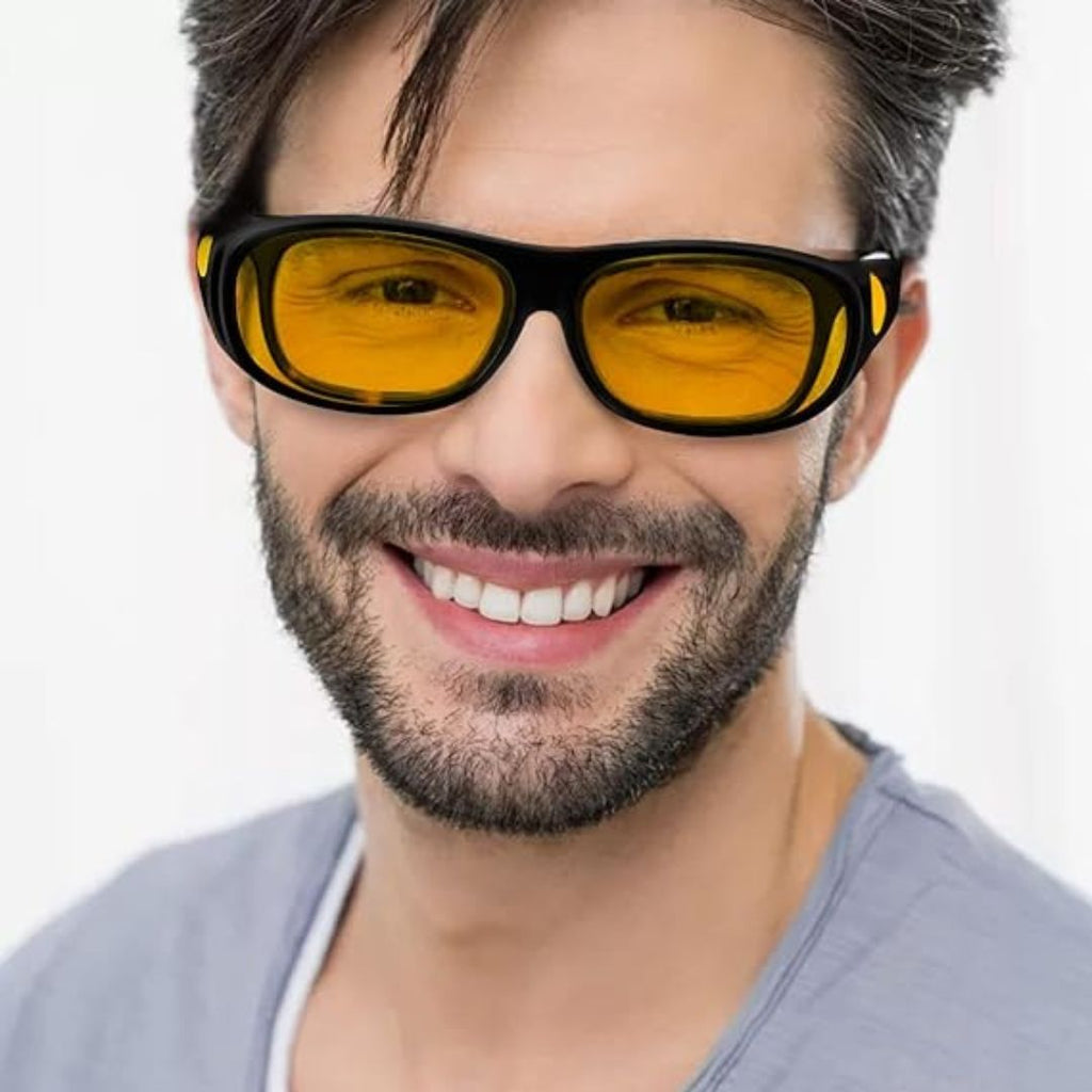 Óculos de Condução Noturna LumaView com Lentes HD e Proteção Contra Encandeamento