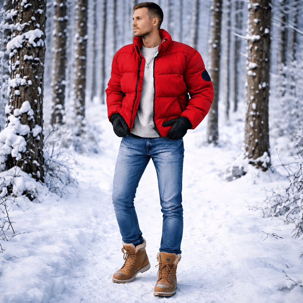 Veste légère isolante en duvet AerisLite pour homme avec protection contre le vent et chaleur