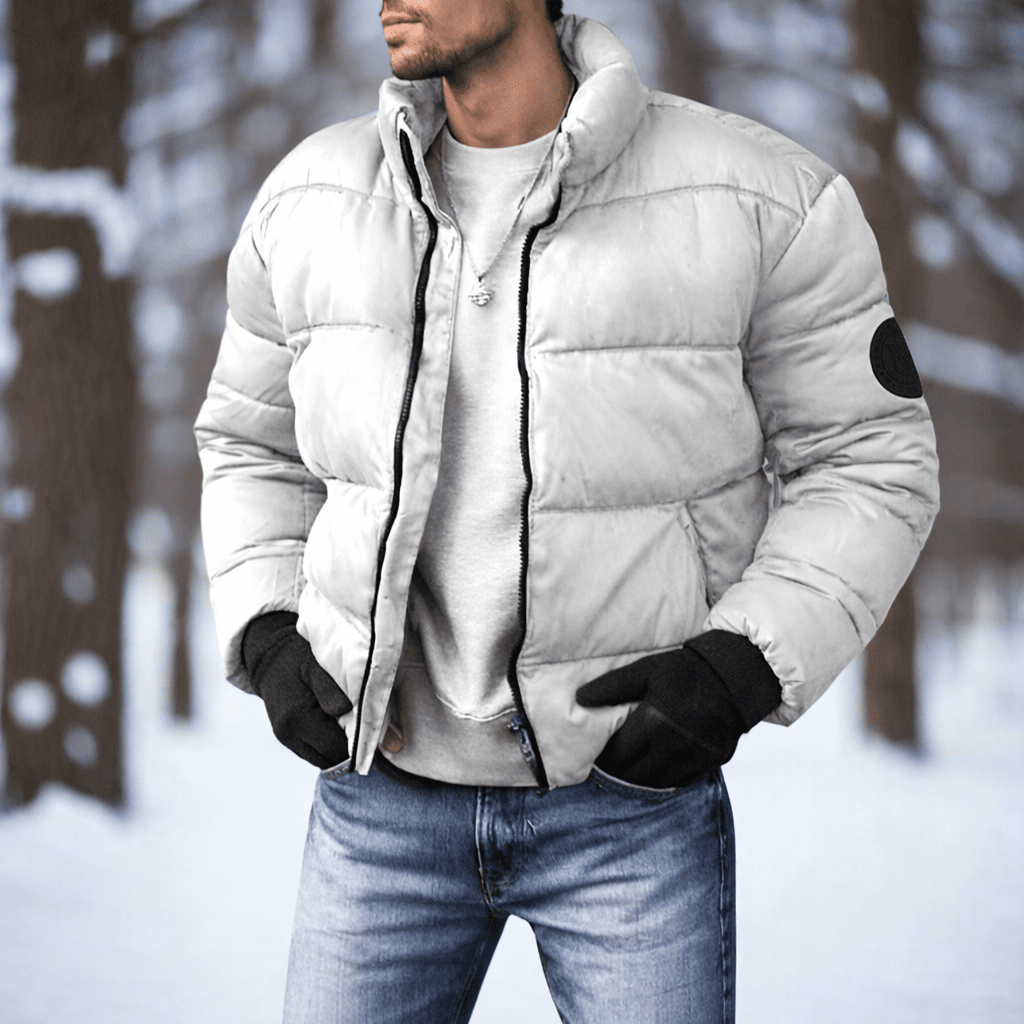 Veste légère isolante en duvet AerisLite pour homme avec protection contre le vent et chaleur