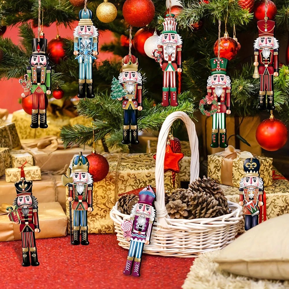 RegalCraft Nutcracker Soldier Set Festive Hand Painted Wood Decor For Decor Lovers