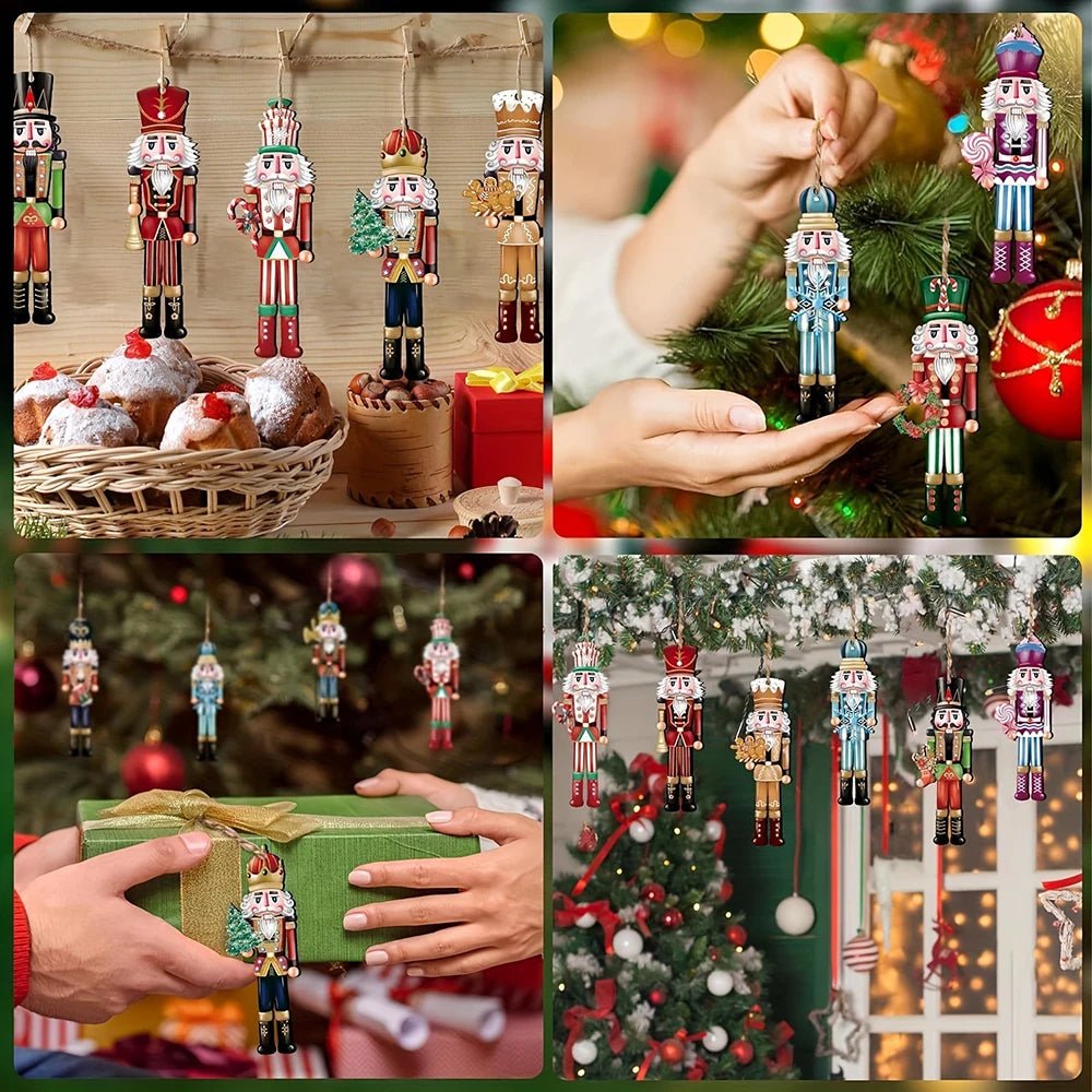 RegalCraft Nutcracker Soldier Set Festive Hand Painted Wood Decor For Decor Lovers