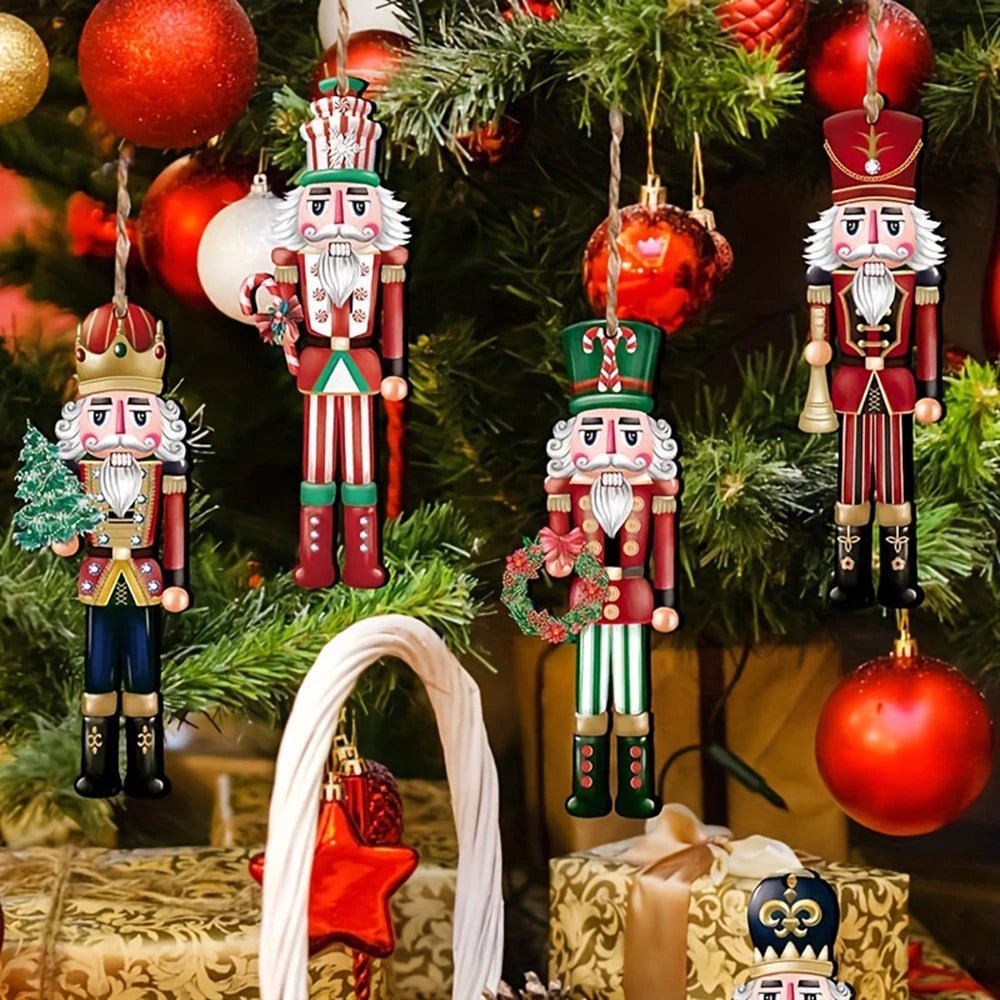 RegalCraft Nutcracker Soldier Set Festive Hand Painted Wood Decor For Decor Lovers