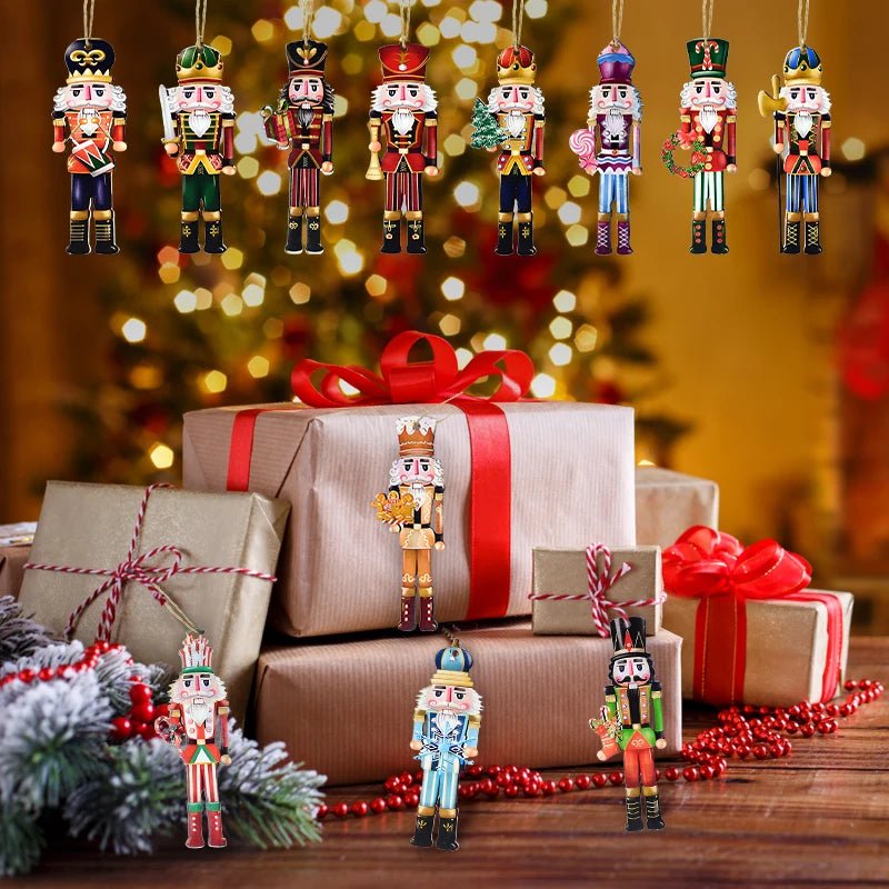 RegalCraft Nutcracker Soldier Set Festive Hand Painted Wood Decor For Decor Lovers
