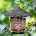 FeatherFlow Automatic Bird Feeder With Multi Hole Nut Dispenser For Backyards