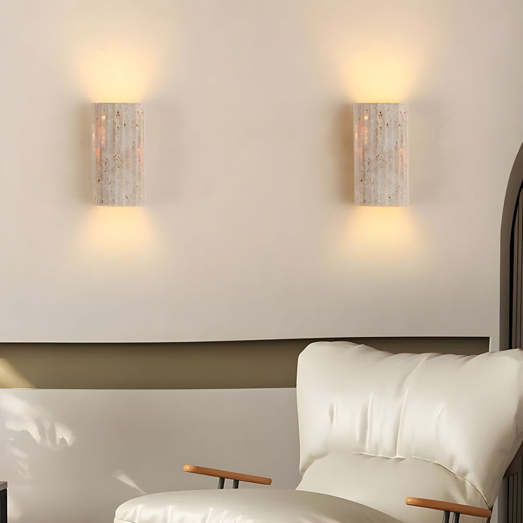 Aurora Stone Wall Lamp with Warm Indoor Glow for Cozy Homes