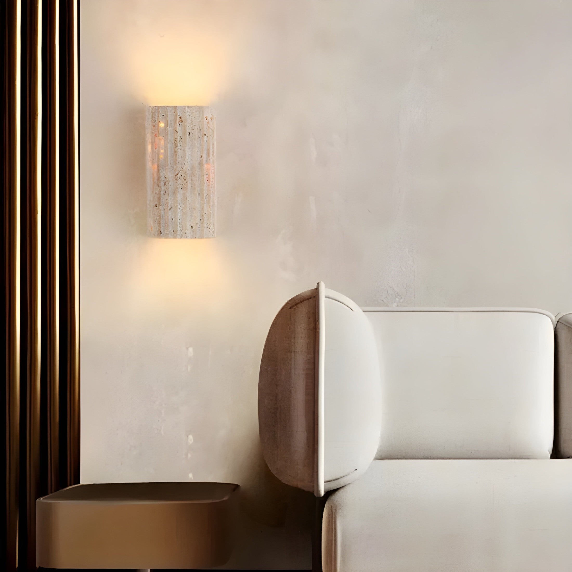 Aurora Stone Wall Lamp with Warm Indoor Glow for Cozy Homes