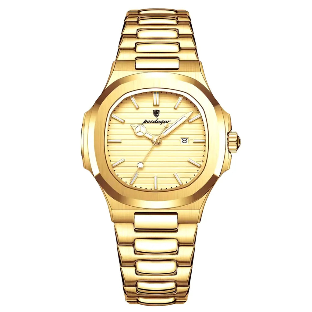 Nautilus edice v zlaté barvě 40mm japonské quartz hodinky