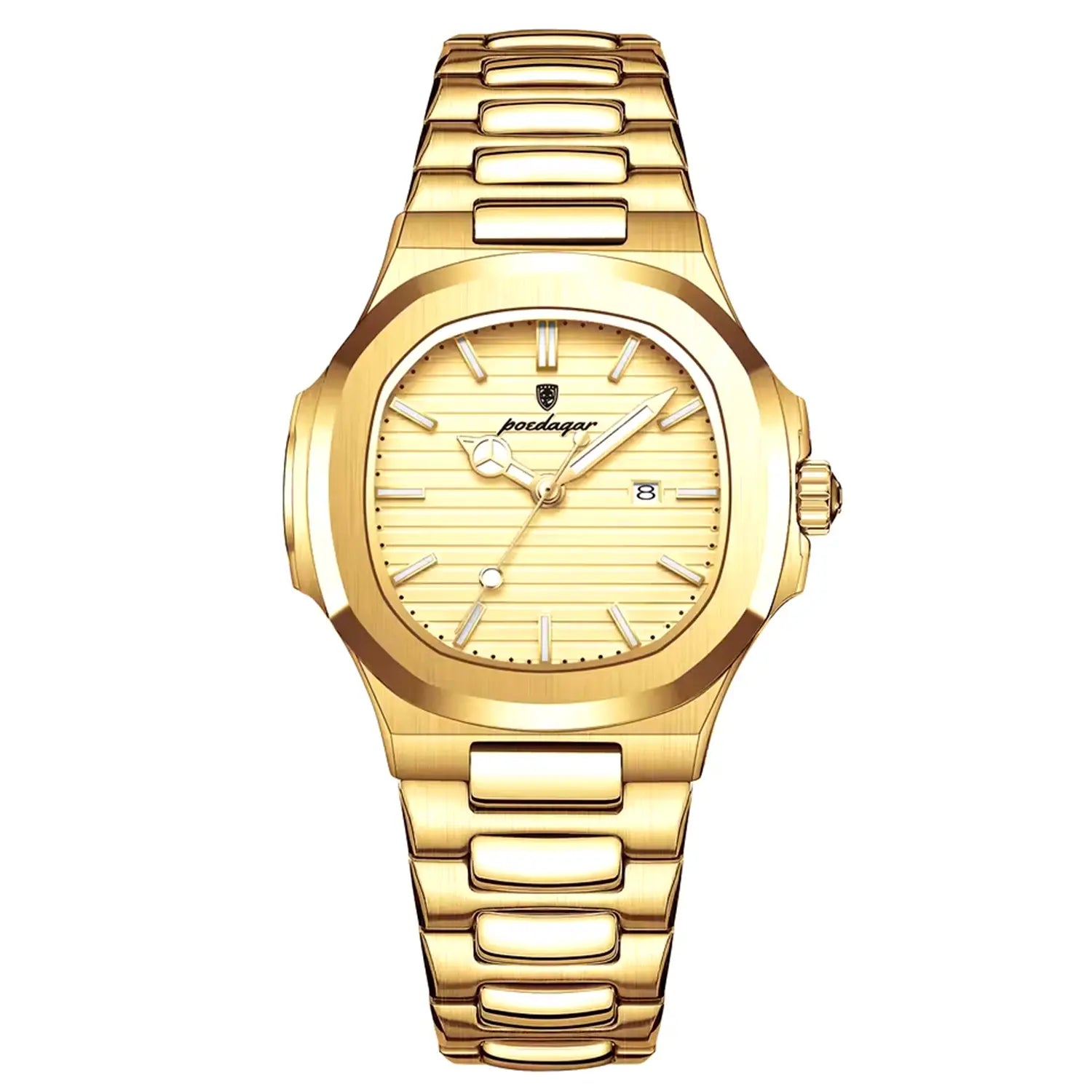 Nautilus edice v zlaté barvě 40mm japonské quartz hodinky