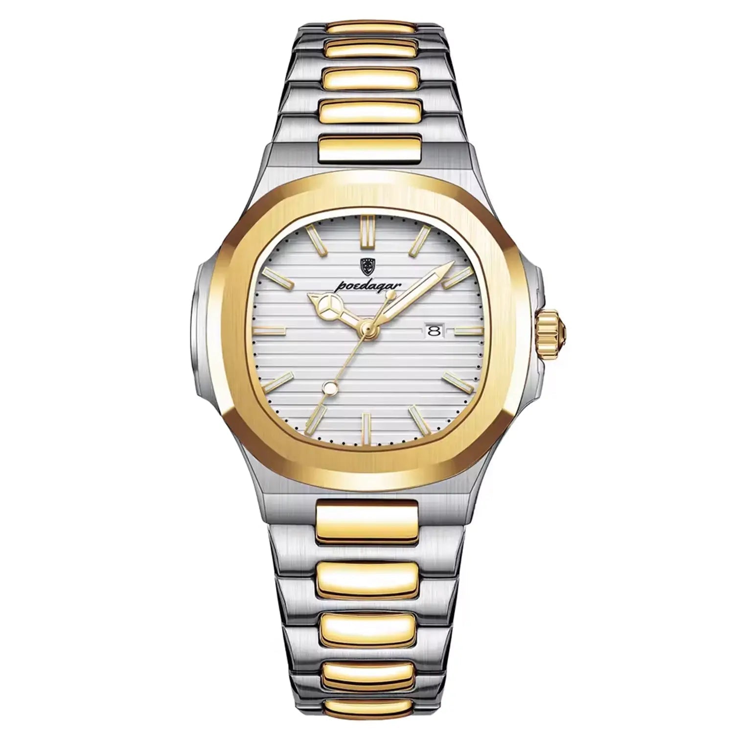 Nautilus edice v zlaté barvě 40mm japonské quartz hodinky