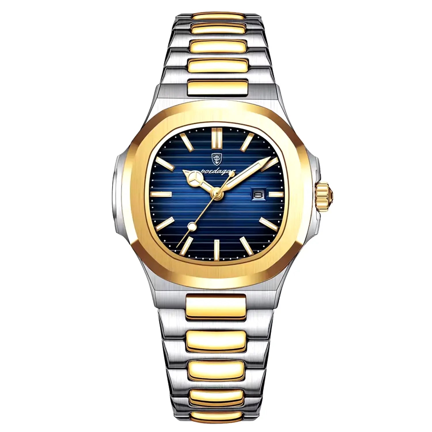 Nautilus edice v zlaté barvě 40mm japonské quartz hodinky