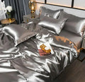 Lunara Satin Duvet Cover by Orntli Elegant Luxury Bedding
