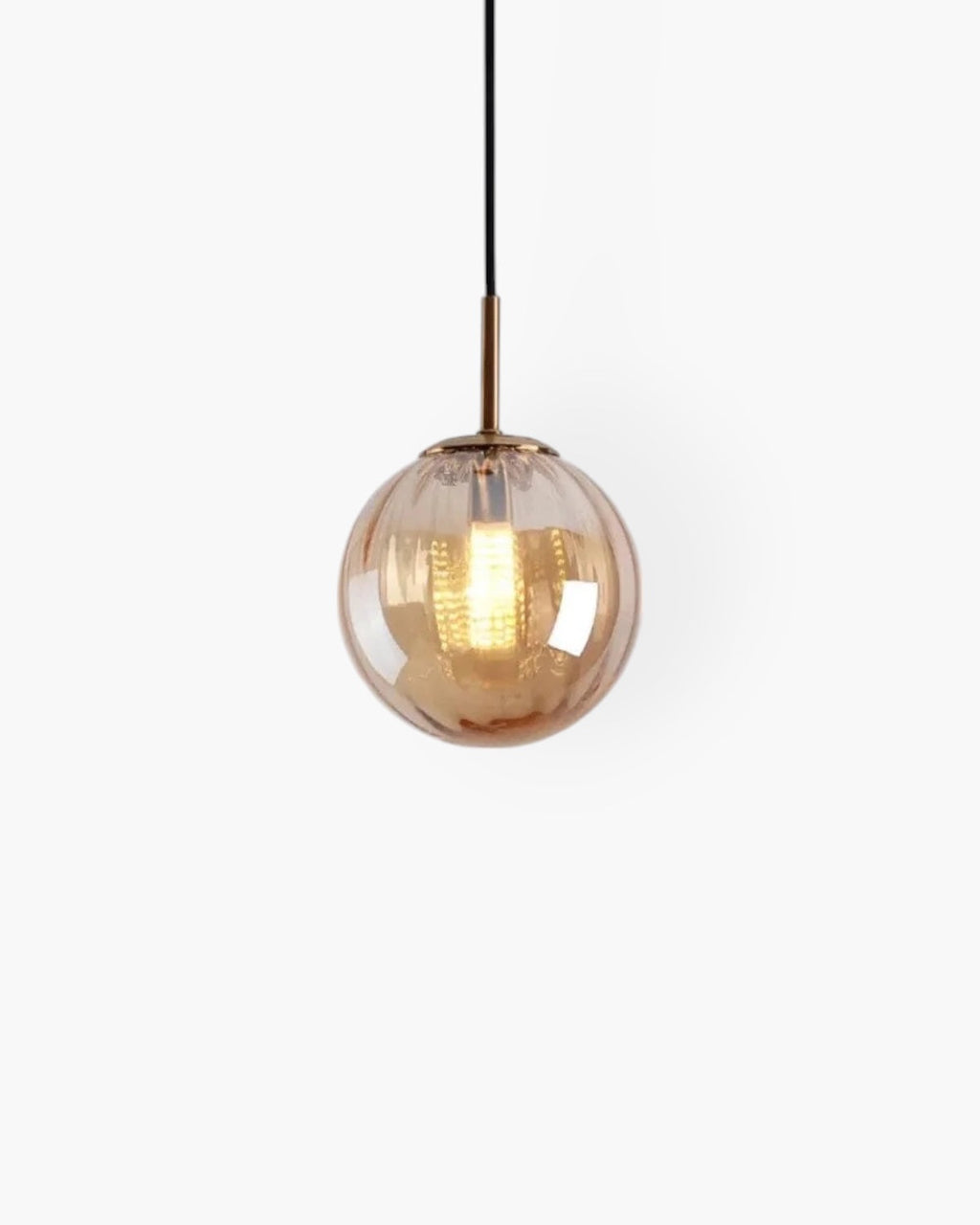 Luminara Bernsteinfarbenes Glas-Deckenpendel | Orntli