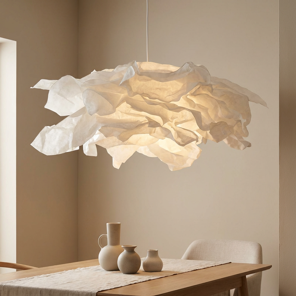 NimbusCloud Dreamy Økologisk Loftlampe med Skyagtigt Skær