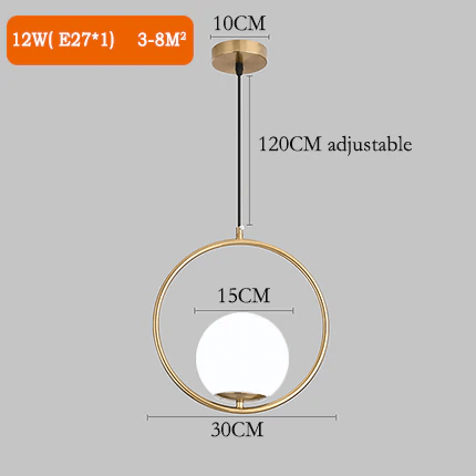 Scandinavian Glass Globe Pendant Lights | Orntli