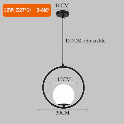Scandinavian Glass Globe Pendant Lights | Orntli