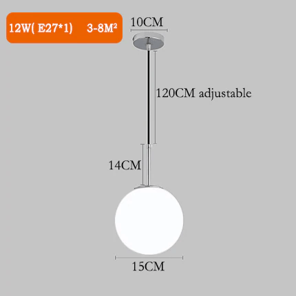 Scandinavian Glass Globe Pendant Lights | Orntli